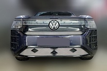 Комплект защитных сеток радиатора верх с камерой и низ 2 части для Volkswagen Teramont II (China Market)